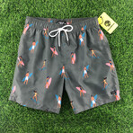 Sun Baked Swim Shorts // Olive (M)