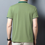 Thick Striped Polo // Green (S)