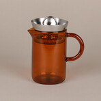 "No Press" Coffee & Tea Brewer // Amber Glass