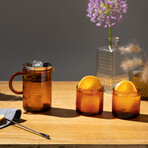 Tea and Coffee Brewing Set // Frosted Glass
