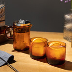Amber Glasses // Set of 2