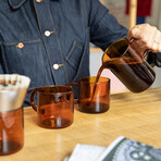 Pour Over Coffee Set // Amber Glass