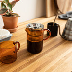 Tea and Coffee Brewing Set // Frosted Glass