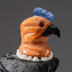 Genuine Polished Black Onyx Carved Bird on Citrine Quartz Matrix // 336.7g