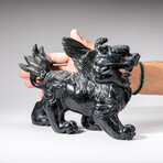 Genuine Polished Hand Carved Nephrite Foo Dog