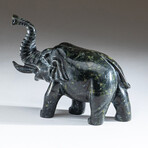 Genuine Polished Hand Carved Nephrite Jade Elephant V.1