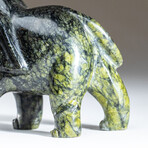 Genuine Polished Hand Carved Nephrite Jade Elephant V.2