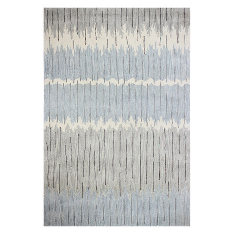 Micah // Gray + Blue (2'6" X 8')