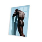 Blue Nude Print on Acrylic Glass // Gregory Prescott (16"W x 24"H x 0.25"D)