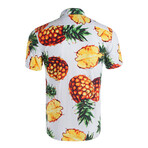 Pineapple Button-Up // White (L)