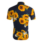 Sunflower Button-Up // Dark Blue (XL)