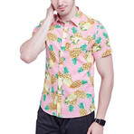 Floral Button-Up // Pink (M)