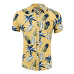 Pineapple Button-Up // Yellow (M)