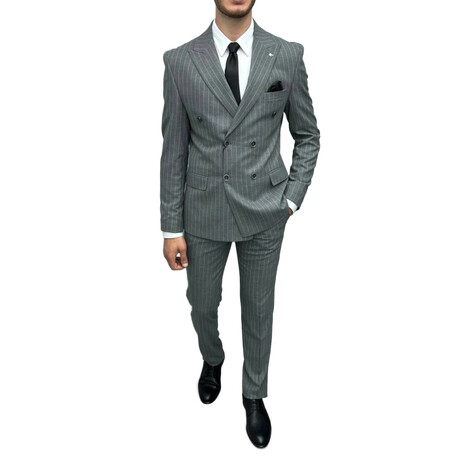 Leo 2-Piece Slim Fit Suit Gray (Euro: 44)