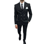 Chris 2-Piece Slim Fit Suit // Black (Euro: 48)