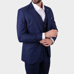 Justin 3-Piece Slim Fit Suit // Navy (Euro: 52)