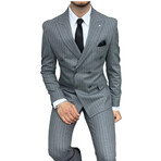 Leo 2-Piece Slim Fit Suit Gray (Euro: 46)