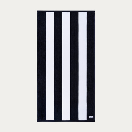 Beach Chair Striped Beach Towel // Navy