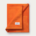 Jacquarded Logo Beach Towel // Orange