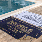 Brooks Brothers Logo Beach Towel // Navy