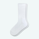 4 Pack White All-Purpose Performance Sock // White (Medium)
