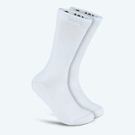 4 Pack White All-Purpose Performance Sock // White (Medium)