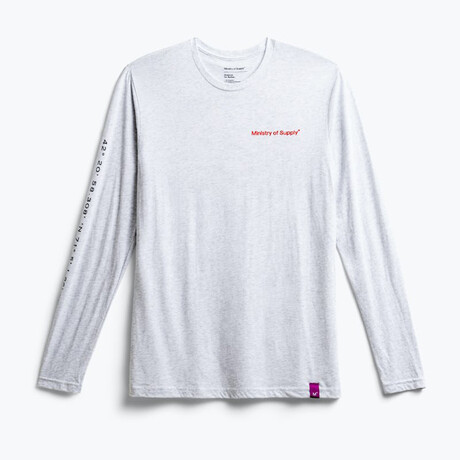 Science for Better Long Sleeve Tee // White Heather (S)