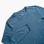 Men's Composite Merino Long Sleeve Tee // Atlantic Blue (XS)