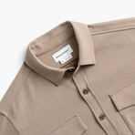Men's Fusion Overshirt // Oatmeal Tweed (XS)