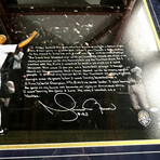 Mariano Rivera // New York Yankees // Signed Photograph + Story  Inscription + Framed