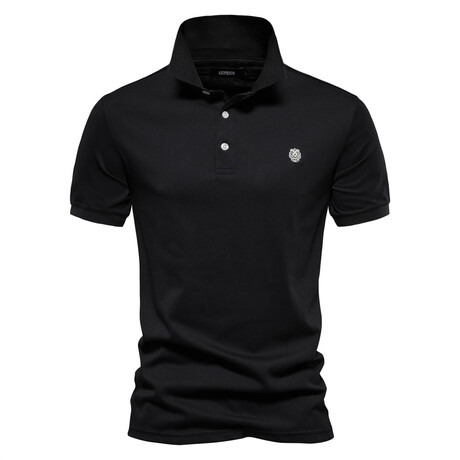PL216-BLACK // Short Sleeve Polo Shirt // Black (XS)