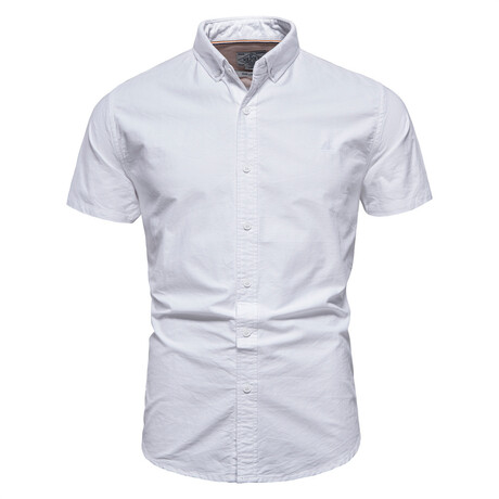 Short Sleeve Button-Up // White (XS)