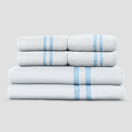Smart Bath + Hand Towel Set // Polar White // 2 Bath Towels + 4 Hand Towels