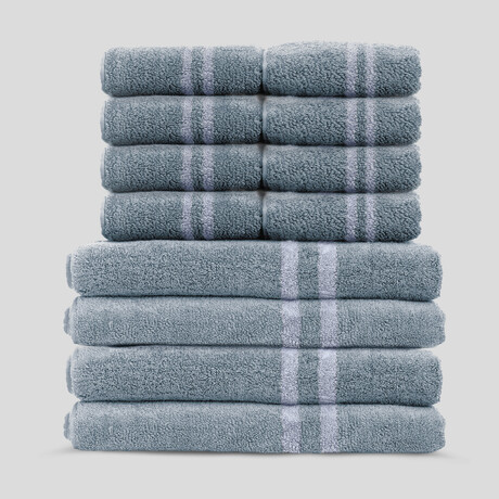 Smart Bath + Hand Towel Set // Royal Blue // 4 Bath Towels + 8 Hand Towels