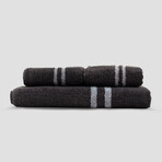 Smart Bath + Hand Towel Set // Charcoal Gray // 1 Bath Towel + 2 Hand Towels