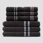 Smart Bath + Hand Towel Set // Charcoal Gray // 3 Bath Towels + 6 Hand Towels
