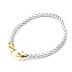 Fred // 18k Yellow Gold + Stainless Steel Force 10 Large Bracelet I // 6.69" // Store Display