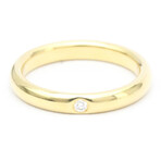 Tiffany & Co. // 18k Yellow Gold Stacking Band Diamond Ring // Ring Size: 5 // Store Display
