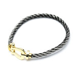 Fred // 18k Yellow Gold + Stainless Steel Force 10 Large Bracelet II // 6.69" // Store Display