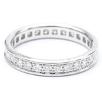 Cartier // 18k White Gold Full Eternity Diamond Ring // Ring Size: 5.25 // Store Display