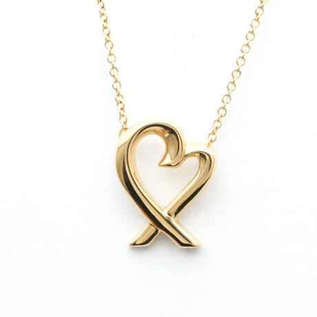 Tiffany & Co. // 18k Rose Gold Loving Heart Necklace // 16.14" // Store Display