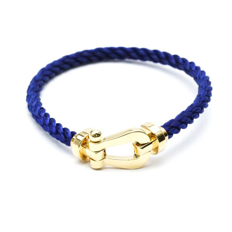 Fred // 18k Yellow Gold + Stainless Steel Force 10 Large Bracelet III // 6.69" // Store Display