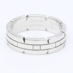 Cartier // 8k White Gold Tank Francaise Ring // Ring Size: 8 // Store Display