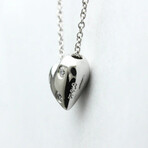 Tiffany & Co. // Platinum Dots Heart Diamond Necklace // 15.94" // Store Display