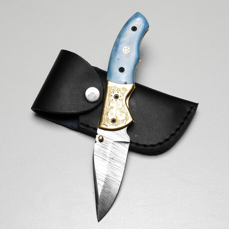 Damascus Folding Knife // 17