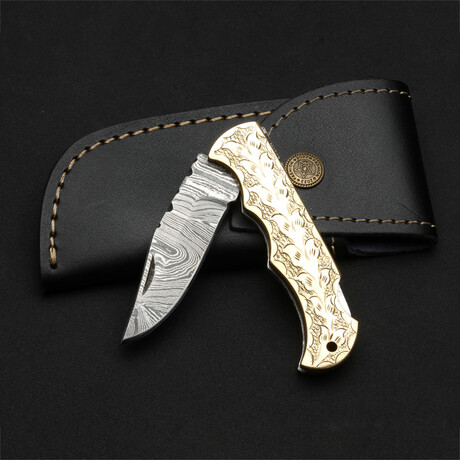 Damascus Folding Knife // 07