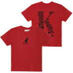 "K" Recycled Graphic Tee // Red (L)