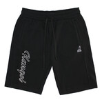 Stitched Out Fleece Shorts // Black (S)