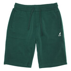 Plush Fleece Shorts // Forest Green (XL)
