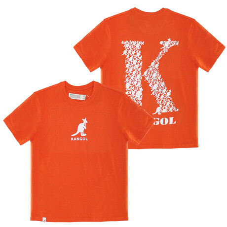 "K" Recycled Graphic Tee // Orange (S)